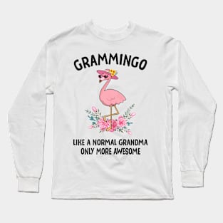 Womens Grammingo Like A Normal Grandma Only More Awesome Long Sleeve T-Shirt